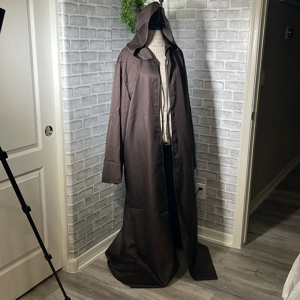 Men Tunic Hooded Robe Halloween costume - Picture 2 of 11